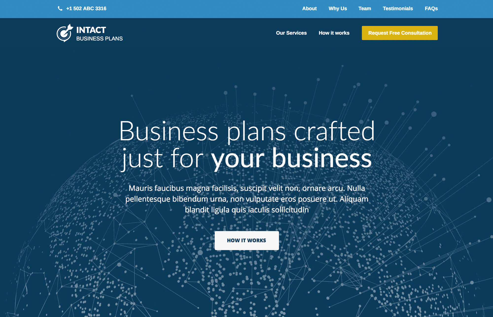 Intact - A Business Theme Featuring a Simple Responsive Layout