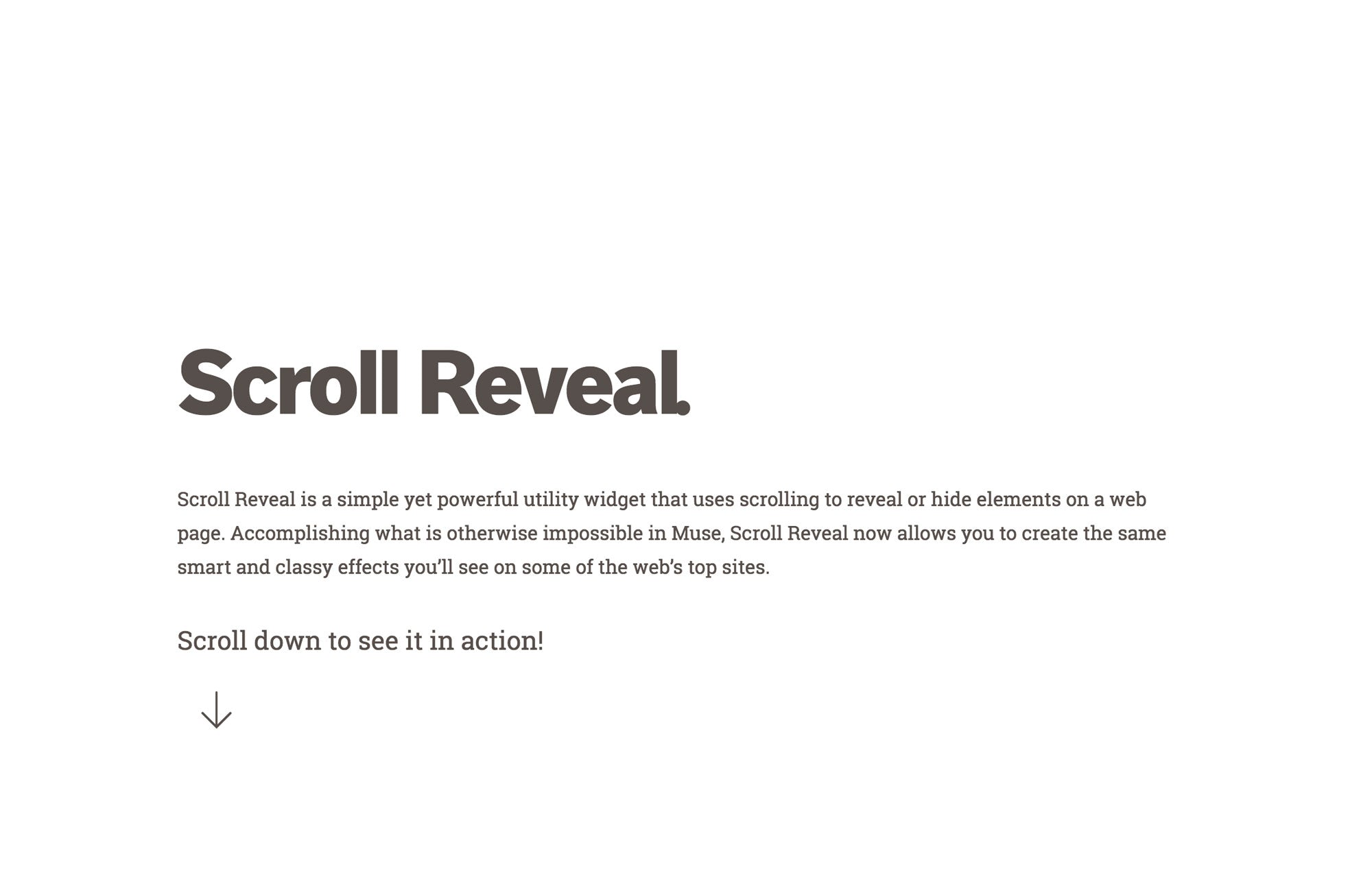 Scroll Reveal