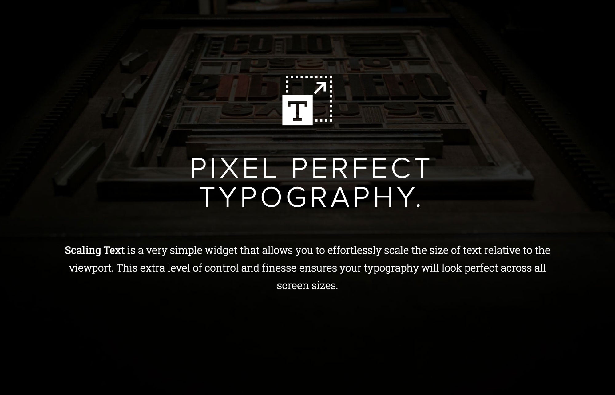Scaling Text