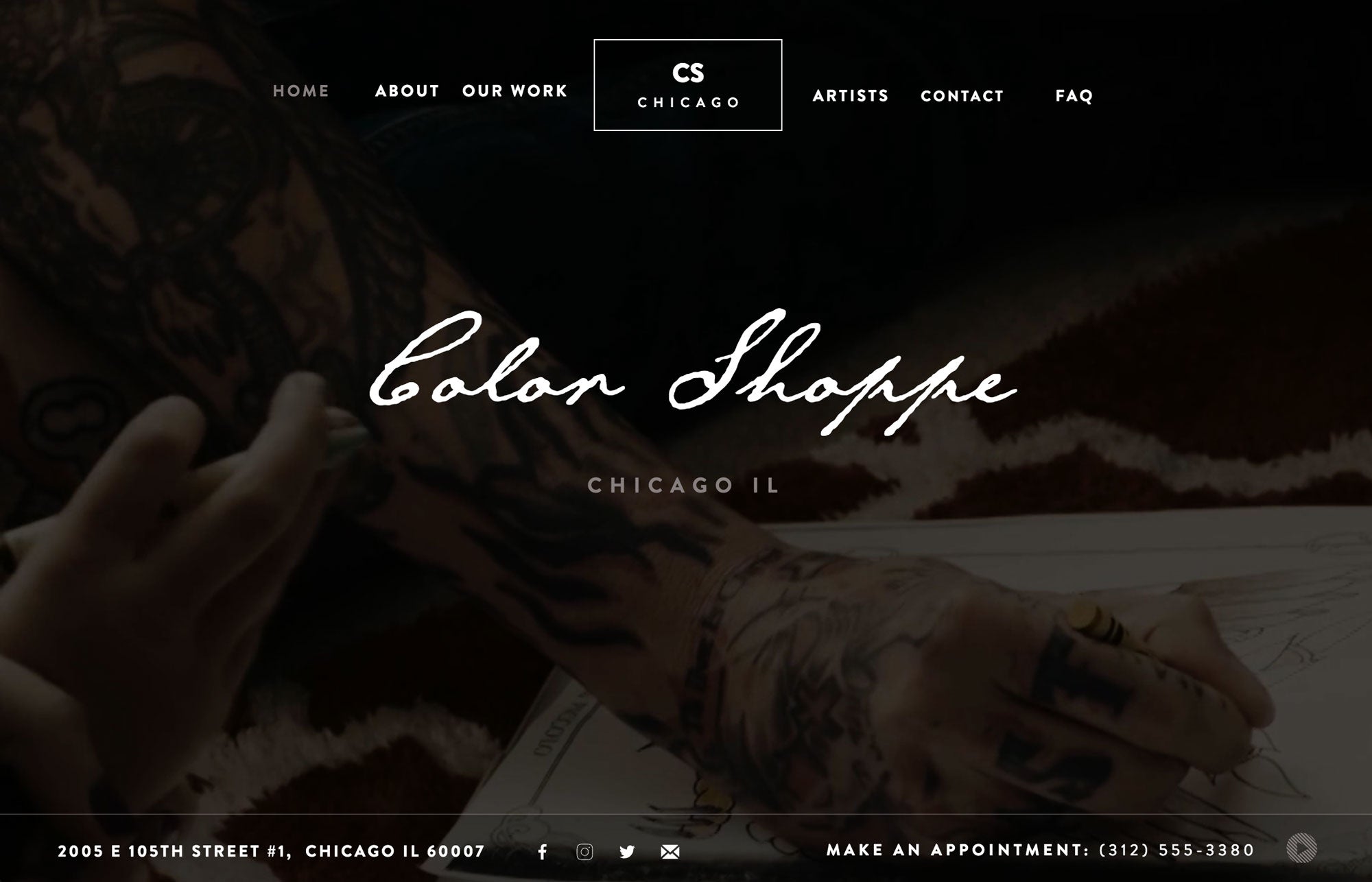 Color Shoppe - Tattoo Shop Inspired Theme by MuseThemes for Adobe Muse