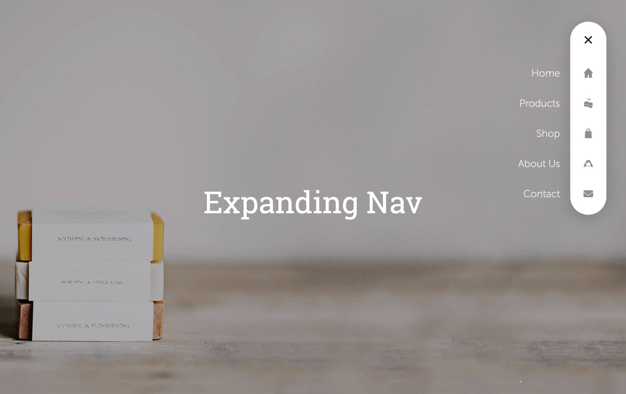 Expanding Nav Button