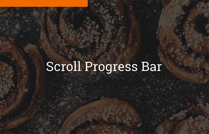 Scroll Progress Bar